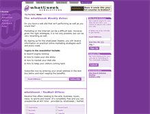 Tablet Screenshot of newsletters.whatuseek.com